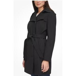 Calvin Klein Ladies' Trench Coat, Black Small AD9